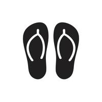 modello icona pantofole colore nero modificabile. pantofole icona simbolo piatto illustrazione vettoriale per grafica e web design.