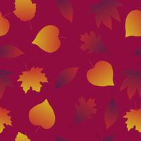 Seamless pattern di foglie d&#39;autunno vettore