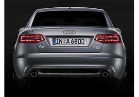 Silver Audi A6 3.0T Indietro vettore