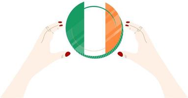 bandiera irlandese vettore