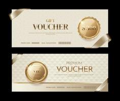 voucher di lusso e sfondi coupon VIP vettore