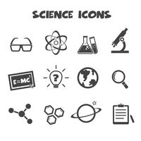 simbolo delle icone di scienza vettore