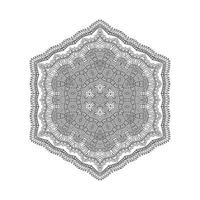 bellissimo design mandala line art vettore