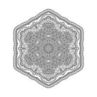 elegante design mandala line art vettore