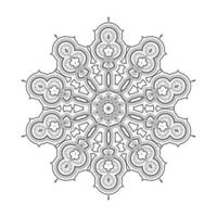 elegante design mandala line art vettore