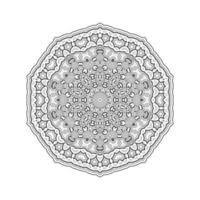 bella linea arte mandala vettore