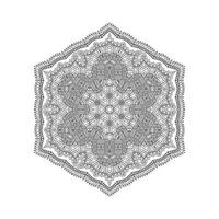 bellissimo design mandala line art vettore