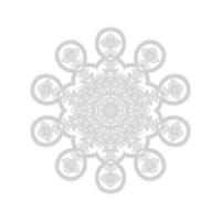 bellissimo design mandala line art vettore