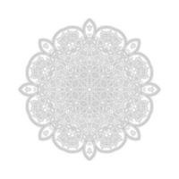 elegante linea arte mandala vettore per il design