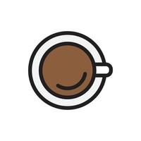 un'icona di una tazza di caffè per il sito Web, simbolo di presentazione vettore
