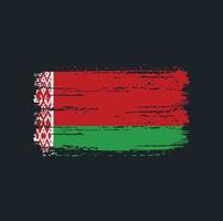 pennellate di bandiera della bielorussia. bandiera nazionale vettore