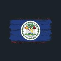 Belize flag pennellate. bandiera nazionale vettore