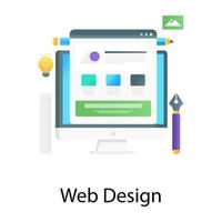 vettore gradiente piatto concettuale del web design