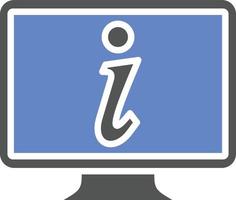 stile icona informazioni online vettore