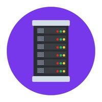 big data in moderno stile piatto arrotondato vettore