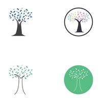 modello di progettazione concettuale logo albero e corno umano vettore