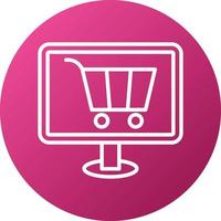 stile icona e-commerce vettore