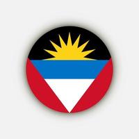 paese antigua e barbuda. bandiera di antigua e barbuda. illustrazione vettoriale. vettore