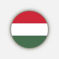 paese ungheria. bandiera dell'ungheria. illustrazione vettoriale. vettore