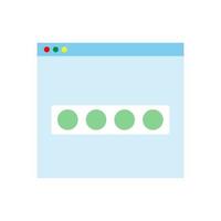 icona del sito Web sicuro. icona del design piatto vettoriale