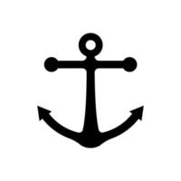 vettore icona ancoraggio. semplice forma piatta isolata