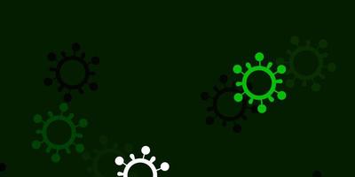 texture vettoriale verde chiaro con simboli di malattia.