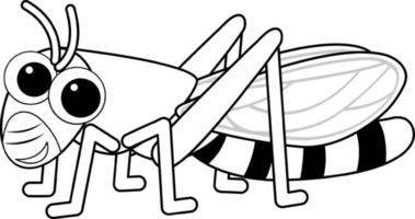 personaggio scarabocchio in bianco e nero vettore