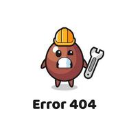 errore 404 con la simpatica mascotte dell'uovo di cioccolato