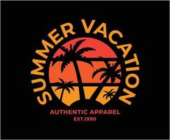 design t-shirt vettoriale per le vacanze estive per la stampa