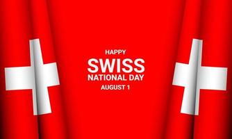 sfondo della giornata nazionale svizzera. vettore