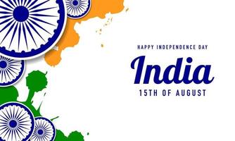 sfondo del giorno dell'indipendenza dell'india. vettore