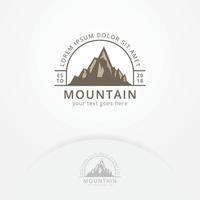 design del logo di montagna vettore