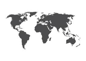 illustrazione della mappa del mondo vettore