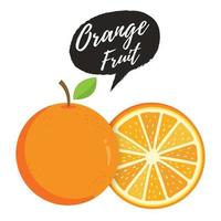 illustrazione vettoriale di frutta arancione