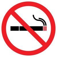 smetti di fumare logo non fumatori segno vettoriale