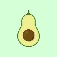 illustrazione vettoriale di design piatto di avocado