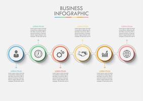 Modello infographic di presentazione del programma di strada di affari vettore