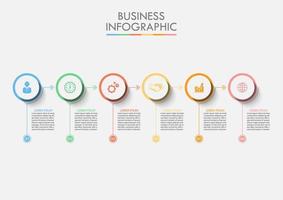 Cerchio di dati aziendali infografica vettore