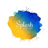 Macchia dell&#39;acquerello Splash con design multicolor vettore