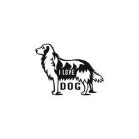 disegno vettoriale creativo per il logo del cane completo