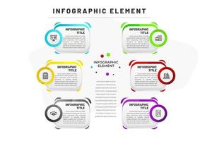 Modello piatto infografica per le imprese vettore