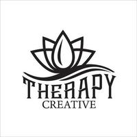 logo esclusivo della terapia creativa vettore