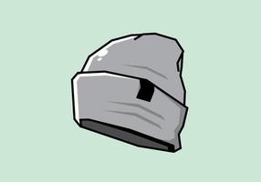 colore grigio dell'illustrazione del berretto vettore