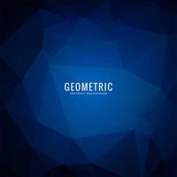 Fondo poligonale blu scuro geometrico astratto vettore