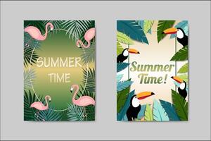 Biglietto postale bella Summer Card vettore