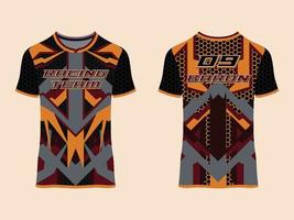 indossare un design sportivo, una maglia da corsa per l'uniforme del club vettore