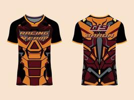 indossare un design sportivo, una maglia da corsa per l'uniforme del club vettore