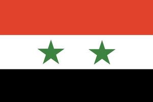 bandiera della siria. colori e proporzioni ufficiali. bandiera nazionale della siria. vettore