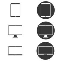 computer icona vettoriale semplice