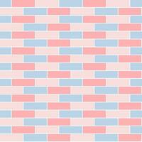 sfondo senza cuciture muro di mattoni rosa e azzurro adatto per fissare carta da parati, custodia, parete della stanza, motivo in tessuto, motivo in vetro vettore